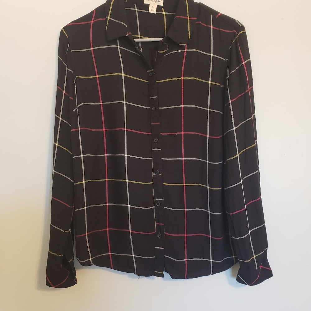 Maison Jules Printed Button Down Top - image 6